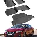 2023-2016 for Nissan Maxima Floor Mats Cargo Liner (S/SL/SR/SV/Platinum),All Weather TPE Slip-Proof Automotive Carpet Front & 2nd & Trunk Mat,Car Accessories 2017 2018 2019 2020 2021 2022