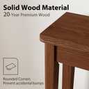 AQIMUELE Wood Console Table with Drawers, Walnut