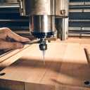 2 x Down Cut Spiral Router Bit for CNC, 1/16 inch Cutting Diameter and 1/2 inch Cutting Length 1/4 inch Shank Carbide End Mill for Slot Mortise Cut Carving Engraving Grinding Grooving