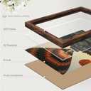 15x22 Picture Frame, Classic Brown 15 x 22 Poster Frame for Horizontal or Vertical Wall Mounting, 1 Pack
