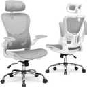 GTPLAYER Office Chair, Home Ergonomic Desk Chair with High Back Mesh, Mesh Office Computer Desk Chairs with Adjustable Lumbar Support, Rolling Work Swivel Task Chairs with 3D Armrests and Headrest