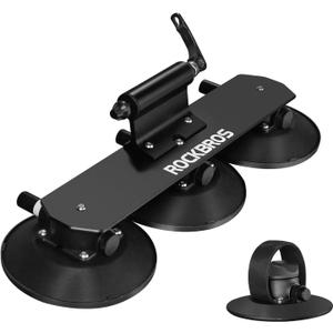 ROCKBROS Suction Cup Bike Rack for Car Roof Top Sucker Bike Rack Quick Release Aluminium Alloy Bike Carrier with Sucker for 1 Bike