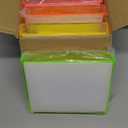 Kathfly 4 Pcs 5x7 Floating Picture Frame Acrylic Frames for Wall Mounted or Tabletop Standing Decorative Magnetic Photo Frames Neon Translucent Hanging Frame, Display Photo up to 7x9 (Trendy Colors)