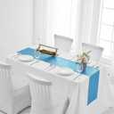 2 Packs 12 x 72 inches Blue Sequin Table Runner, Glitter Runner for Birthday Party Supplies Decorations Wedding Bachelorette Holiday Celebration Bridal Shower Baby Shower