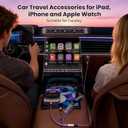 Travel Essentials, 3 in 2 USB A/C Cable to iPhone 17 Charger/iWatch Charger/IP, Braided Multi Charging Cable Cord, RV Camping Essentials, Designed for iWatch Series & iPhone17-11/iPad [Purple, 5FT]