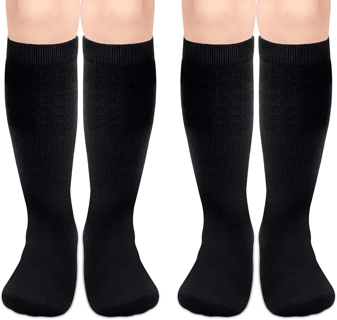 Sarfel Kids Soccer Socks Toddler Soccer Socks Girls Boys Soccer Socks Kids Tube Socks with Stripes Toddler Knee High Socks, Size: 3-6 Years