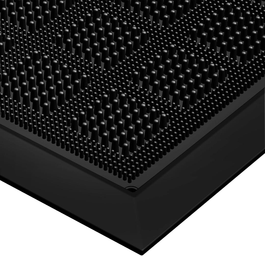 MATALL All-Weather TPE 36x17 Inch Versatile Mat -Indoor and Outdoor Non-Slip Boot Tray Floor Door Mat with Drainage Option for Home, Kitchen and Bath