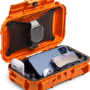 Evergreen 56 ToughBox - EDC Dry Box Protective Case USA Made for Organization of Cameras, Phones, Camping, Fishing, Hiking, Water Sports (Orange)