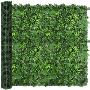80"x120"(67 SQFT) Artificial Green Boxwood Grass Wall Roll
