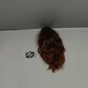 SARLA Claw Clip in Short Ponytail Extension 13 Inch Fluffy Synthetic Curly Wavy Pony Tail Hairpiece for Women Light Brown and Light Auburn Tips