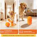 Interactive Dog Toys Ball with Chew-Resistant E-TPU Material, Smart Automatic Rolling Ball Toys for Small, Medium & Large Dogs, 2 Modes Rechargeable Moving Bouncing Dog Ball