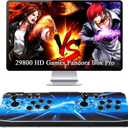 GWALSNTH 29800 in 1 Pandora Box 60S Arcade Console, Plug and Play Video Game, 1280X720 Display, 3D Games, Search/Save/Hide/Pause, 1-4 Players