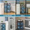 mocomax 5 Gallon Water Jug Rack, 3 Tier Detachable Water Bottle Holder With Storage Shelf, Heavy Duty Water Jug Dispenser Stand Organizer for Kitchen, Office, Home, Black