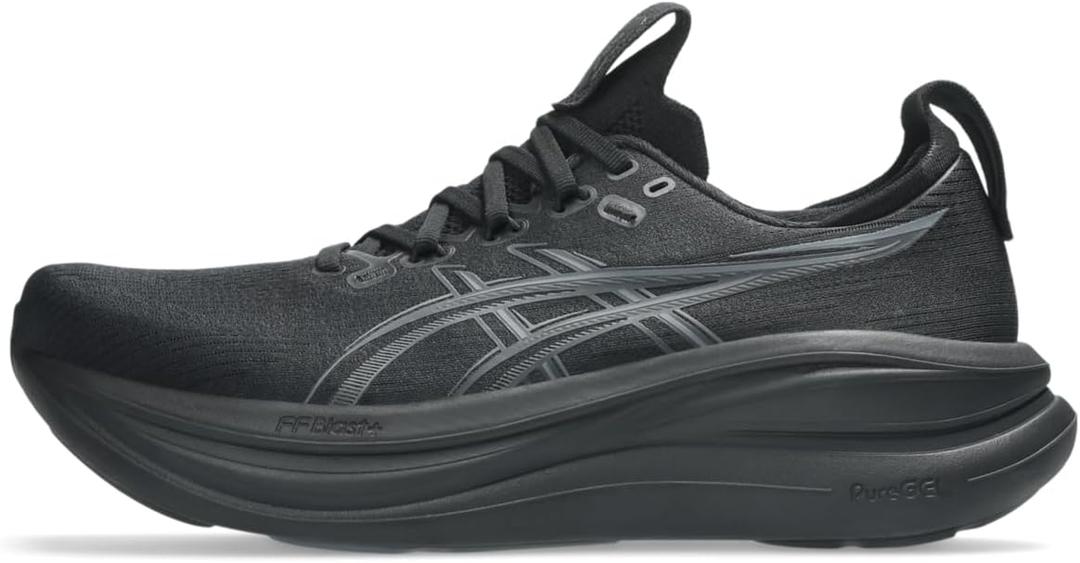 ASICS Men's Gel-Nimbus 28 Running Shoes (8.5 X-Wide, Black/Graphite Grey)