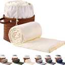 Silk Comforter King Size | 100% Mulberry Silk Fill with Organic Bamboo Viscose Shell | Summer Cooling Blanket for Hot Sleepers, Lightweight Breathable All-Season Bedding (Cream, 104"x90")