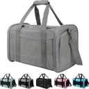 Carriers Soft-Sided Large Pet Carrier for Cats Dogs Small Animals Up to 35Lbs,Top Load Carrier,Ventilated Design,Portable Cat Carrier Airline Approved(X-Large, Grey)