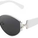 Oversized Tangle Free Aviator Sunglasses for Women Men Trendy Polarized Sunglasses for Driving & Traveling