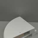 WELLAND Modern Wall Monted Corner Shelves, Corner Display Floating Shelf for Bedroom Office Home Décor Accents Set of 2 (White)