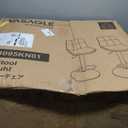 VASAGLE Bar Stools Set of 2, Swivel, Adjustable Height, Quilt