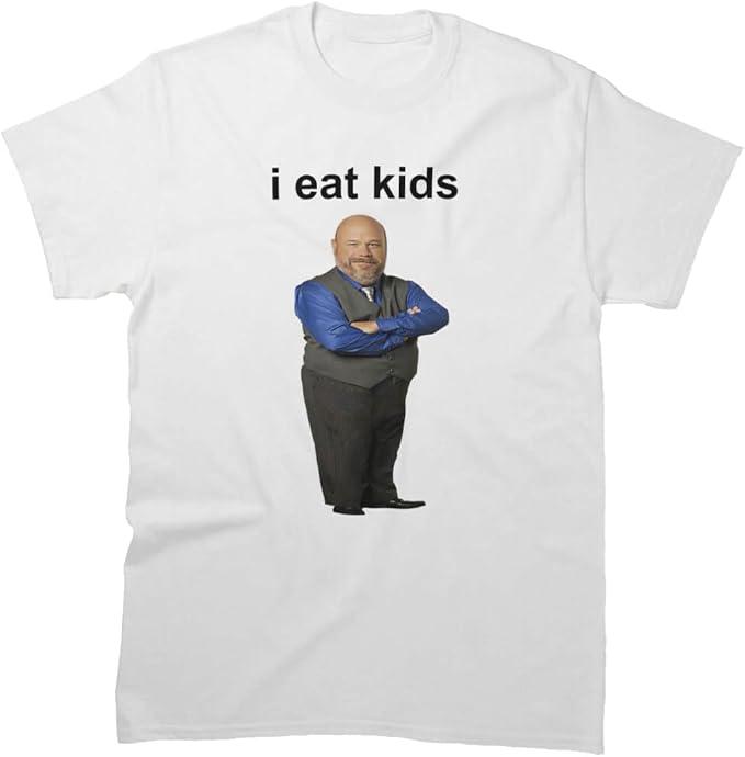 Men Women Bertram Graphic I Friend Eat Sleeve Kids Cotton Tee Outfit T-Shirt Birthday Father's Day Multicolor,  XL