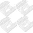4pcs Venetian Blind Clip Draw Rod for Cordless Blinds Lifting Clamp Blind Grip Blind Cord Winders Cordless Window Shades Blind Clips for Valance Sheer Curtain Plastic Mini Fixture, 5.7X3.8CM