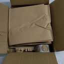 Dualshine 100 Pcs Bread Bags for Homemade Bread Sourdough Bags Paper Kraft with Window 14" x 8.3" x 3.5" with Tin Strip and 500 Pcs Seal Stickers for Cookies Coffee Beans and Bakery (Brown)