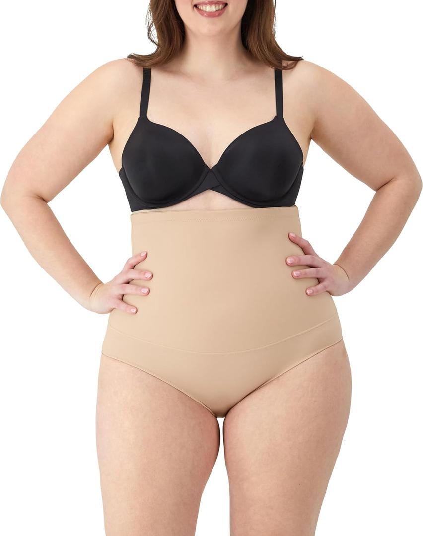 Maidenform Women's High-Waisted Shapewear Panties with Tummy Control (X-Large, Latte Lift)
