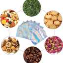 100 Pieces Mylar Holographic Resealable Bags - 4 x 6" Smell Proof Bags, Candy Bags Foil Pouch Bags for Party Favor Food Storage Holographic Color, 4 x 6 Inch