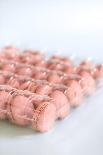Vend Exchange Clear Plastic Macaron Containers - Fits 35 Macarons (Pack of 10)