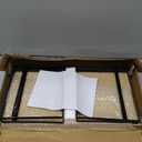 YGYQZ Desk Organizer Shelf2 Tier Detachable Table Top Bookshelf, Freestanding Display Shelf for Office, Dormitory, Home (Black-two Tier)