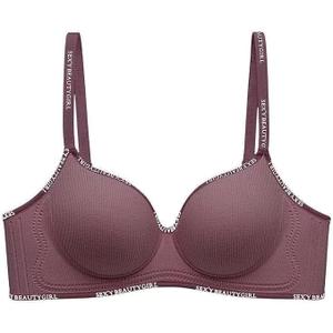 Wireless Push Up Bra for Small Bust - Seamless Padded Bralette, Adjustable Straps, Comfortable Support, No Underwire (Raspberry Red-1,X-Large)