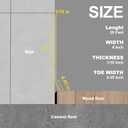 Peel and Stick Baseboard Trim, 4 Inch Rubber Baseboard Vinyl Wall Base, Flexible Baseboard Molding Trim, Adhesive Baseboard Trim Rubber Cove Base(20Ft, Beige)