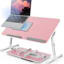 Laptop Desk for Bed with Cooling Fan, Height & Angle Laptop Stand
