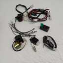 Full Wiring Harness Loom Coil Regulator CDI Solenoid Relay Spark Plug for 4 Stroke ATV 50cc 70cc 90cc 110cc 125cc Dirt Pit Bike Electric Start Engine by OTOHANS AUTOMOTIVE, Black