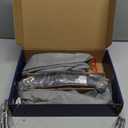 RKF Bathroom Faucets for Sink 3 Hole Matt Black 8 inch Widespread Bathroom Sink Faucet with Drain 2 Handles Cross Knobs Faucet Vanity Faucet Basin Mixer Tap with Hose & Deck CWF039-MB