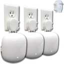 The Nest Wifi Pro Genie Wall Mount Outlet Holder Stand (3-Pack) | Lowest Profile | Open Access | No Messy Screws or Tape | Reinforced Support | Horizontal and Vertical Outlets (White (3-Pack))