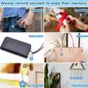 60 Sets Funeral Favors for Guests Forget Me Not Flower Keychain and Prayer Card Sympathy Gifts for Memorial Party Remembrance