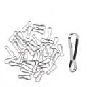 Newflager 100 Pack 304 Stainless Steel Metal Spring Hooks, Rust-Proof Lanyard Snap Clip Hooks, Ideal for Key Chain, ID Card, DIY - 1 Inch（25mm）