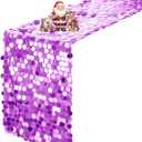 VHH Sequin Table Runner 12 x 108 inches Lavender Table Runner, Glitter Runner for Party Wedding Birthday, Party Spring Easter Rustic, Birthday Supplies Decorations (1 Pack)