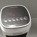 PELONIS 23 Oscillating Ceramic Tower Space Heater with Remote & Thermostat, Electric Energy Efficient Floor Heater for Indoor Use Large Room Safe with Timer, ECO Mode, 1500W, White