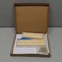 Threehoney 50 Pcs Needlepoint Stretcher Bars Kit Wooden Stretcher Bars Thumb Tacks and White Needlepoint Canvas Needlework Craft Supplies for Cross Stitch Hand Embroidery Art Accessories (2 Sizes)