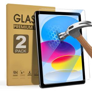 ZenRich [2 Packs] Anti Blue Light Screen Protector for iPad (A16) 11th/10th Generation 2025/2022 (11"/10.9")  9H Hardness Tempered Glass, HD Clarity, Eye Protection, Scratch Resistant, Bubble-free
