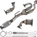 Left & Right & Rear Catalytic Converter Compatible with 2004 2005 2006 2007 2008 Nissan Maxima, 2002-2006 Nissan Altima, 2004-2009 Nissan Quest 3.5L Direct Fit Catalytic Convertor