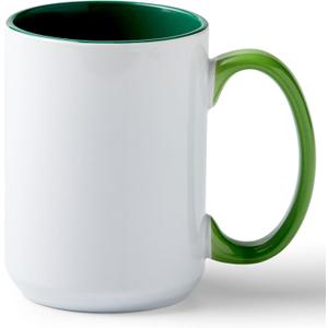 Cricut Beveled Blank-15 oz/425 ml (1 ct) 15 OZ BEV Ceramic Mug Blank Forest (1)