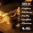 Billy Buckskin 18 LB Mesquite Firewood Bundle  Aromatic & Seasoned Wood Logs with Fatwood Starter Sticks for Fire Pit, Campfire, Fireplace, Wood Stoves and Outdoor Grilling