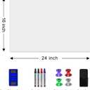 Magnetic Dry Erase Whiteboard Paper,2 Pack 16X24 Self Adhesive Contact Paper Stick on Wall, Easy to Write and Clean Magnetic Board,Include Markers, Eraser and Magnets