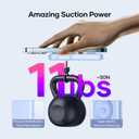 Wireless Portable Charger for Samsung, 5000mAh Ultra Slim Power Bank with Innovative Electric Suction Cup, Compatible with iPhone and Android Cell Phone, Support 22.5W USB-C PD Fast Charging, Blue