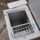 BLACK+DECKER 2.7 Cu. Ft. Compact Chest Freezer, Deep Freezer Holds Up To 94.5 Lbs. of Frozen Food, Removable Storage Basket, BCFK276, White