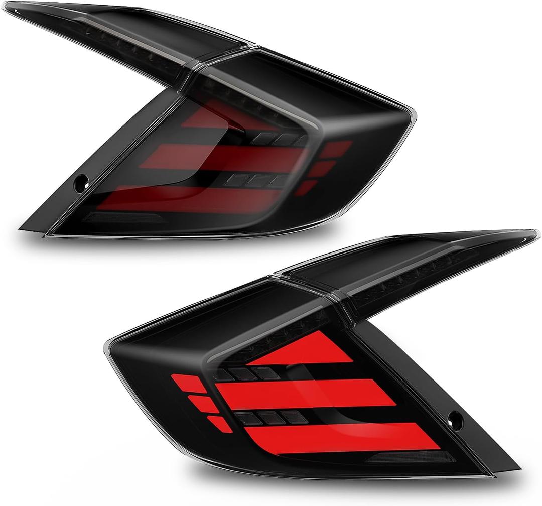 LED Tail Lights Compatible With 2016-2021 Honda Civic 10th Gen Sedan