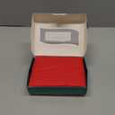 2 Pack Pillow Shams King Size 20x40 – 600 Thread Count 100% Organic Cotton Red Pillow Covers with 2 Inch Decorative Flange, Soft & Smooth Premium Hotel-Quality Pillowcases Set of 2